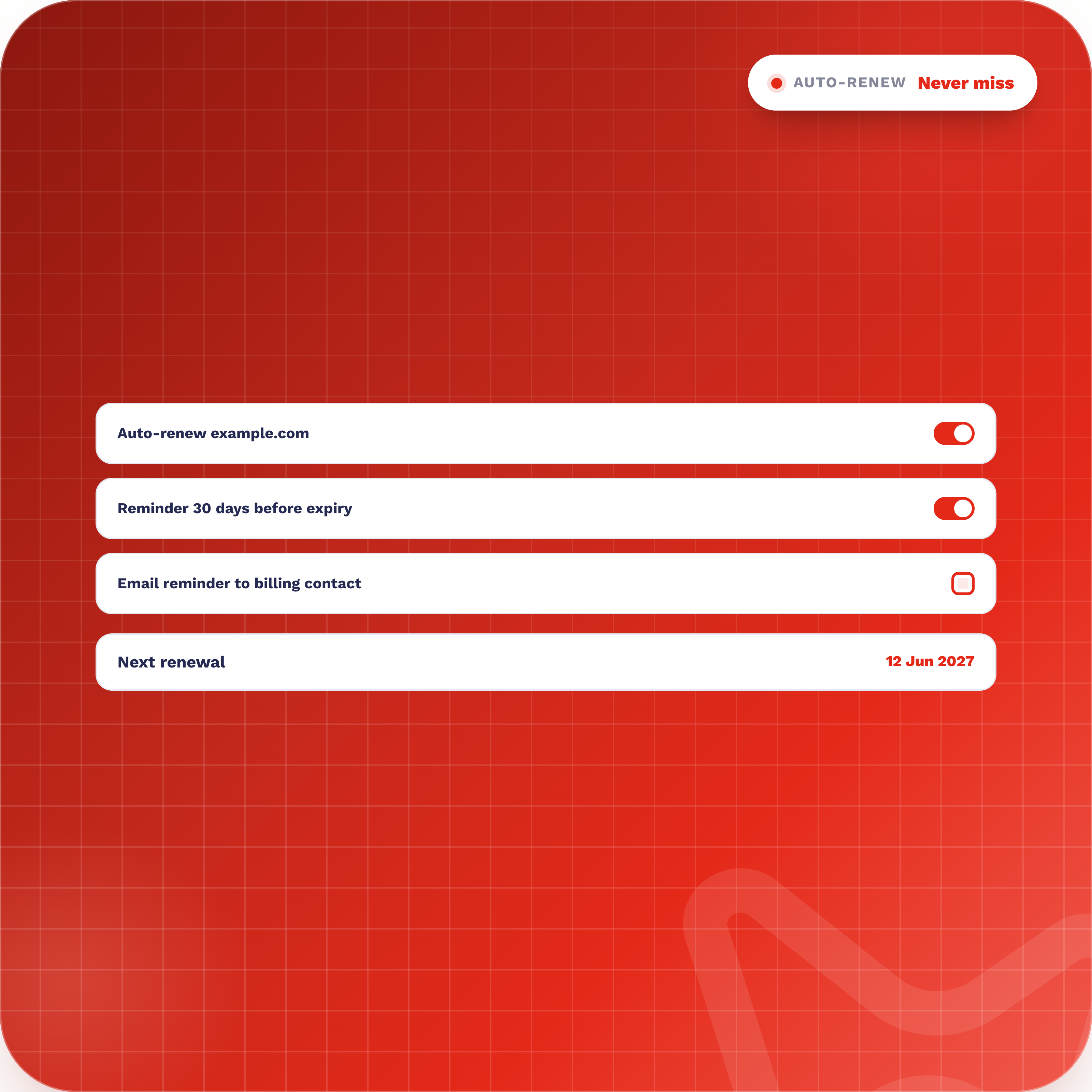 Dr 02 Auto Renewal Settings And Reminders