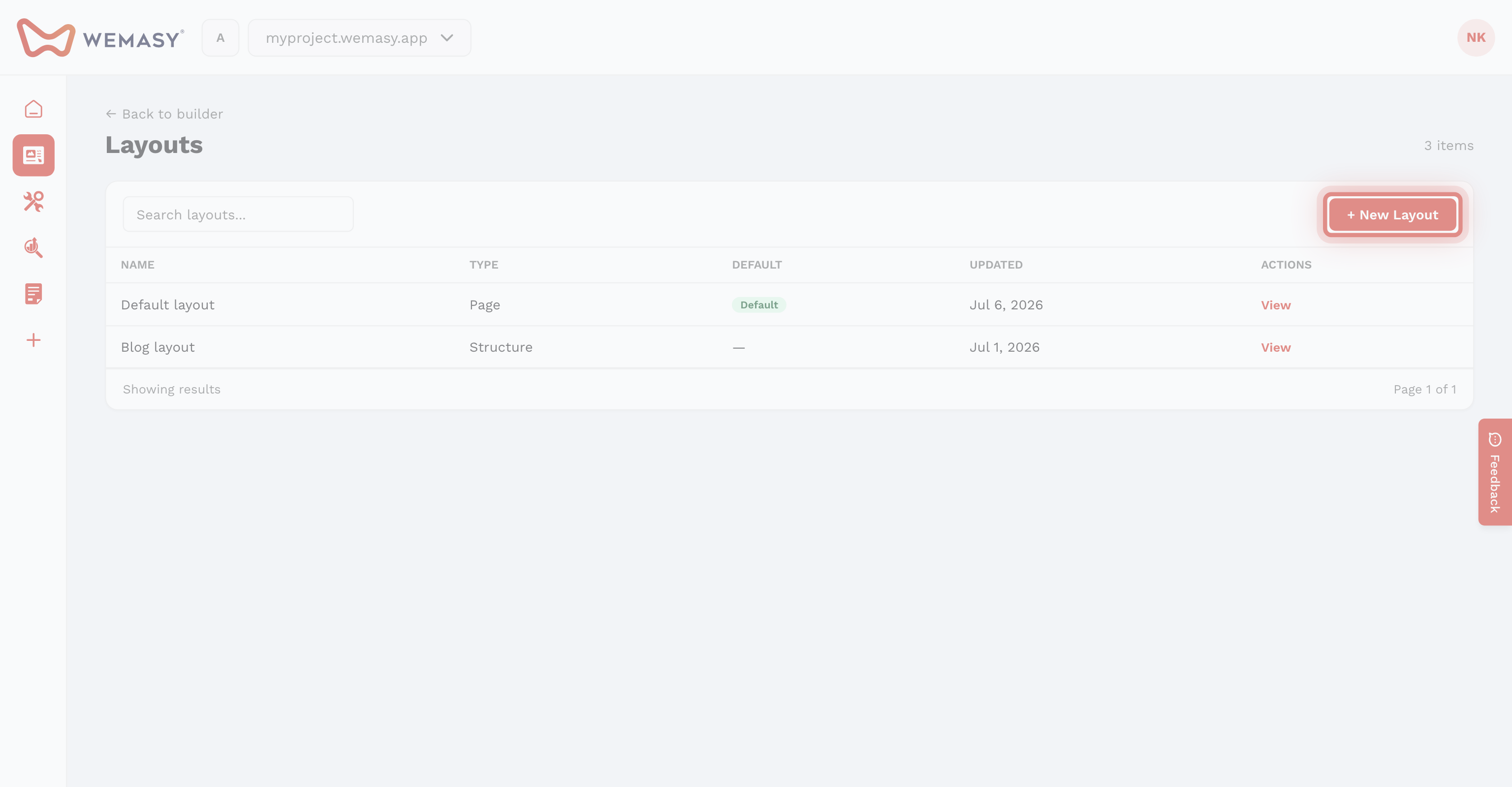 Website Builder — Why layouts matter