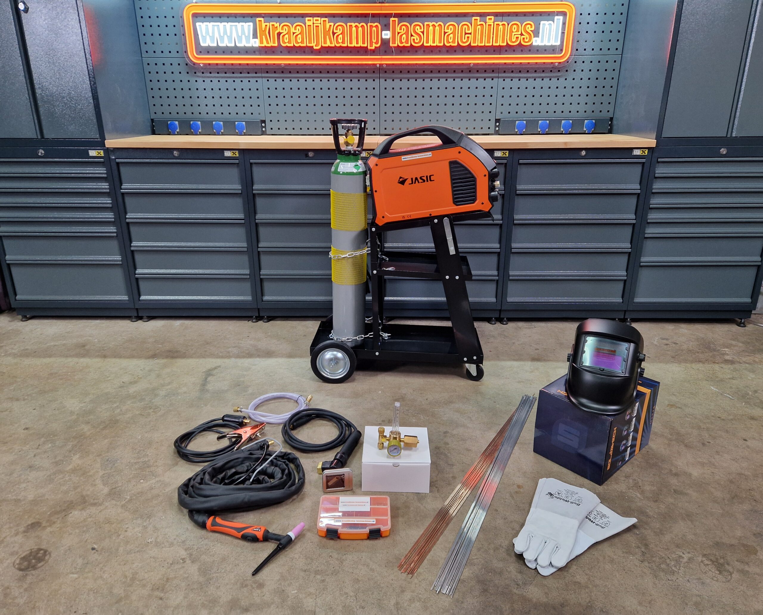 Jasic EVO20 TIG200P AC/DC Complete Set | Laswagen Klein