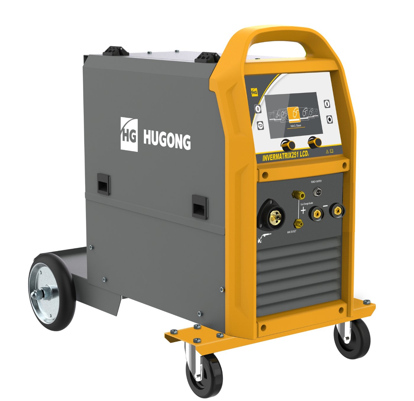 HUGONG INVERMATRIX251LCD MIG Lasapparaat LCD Pulse 250A 5 JAAR GARANTIE!