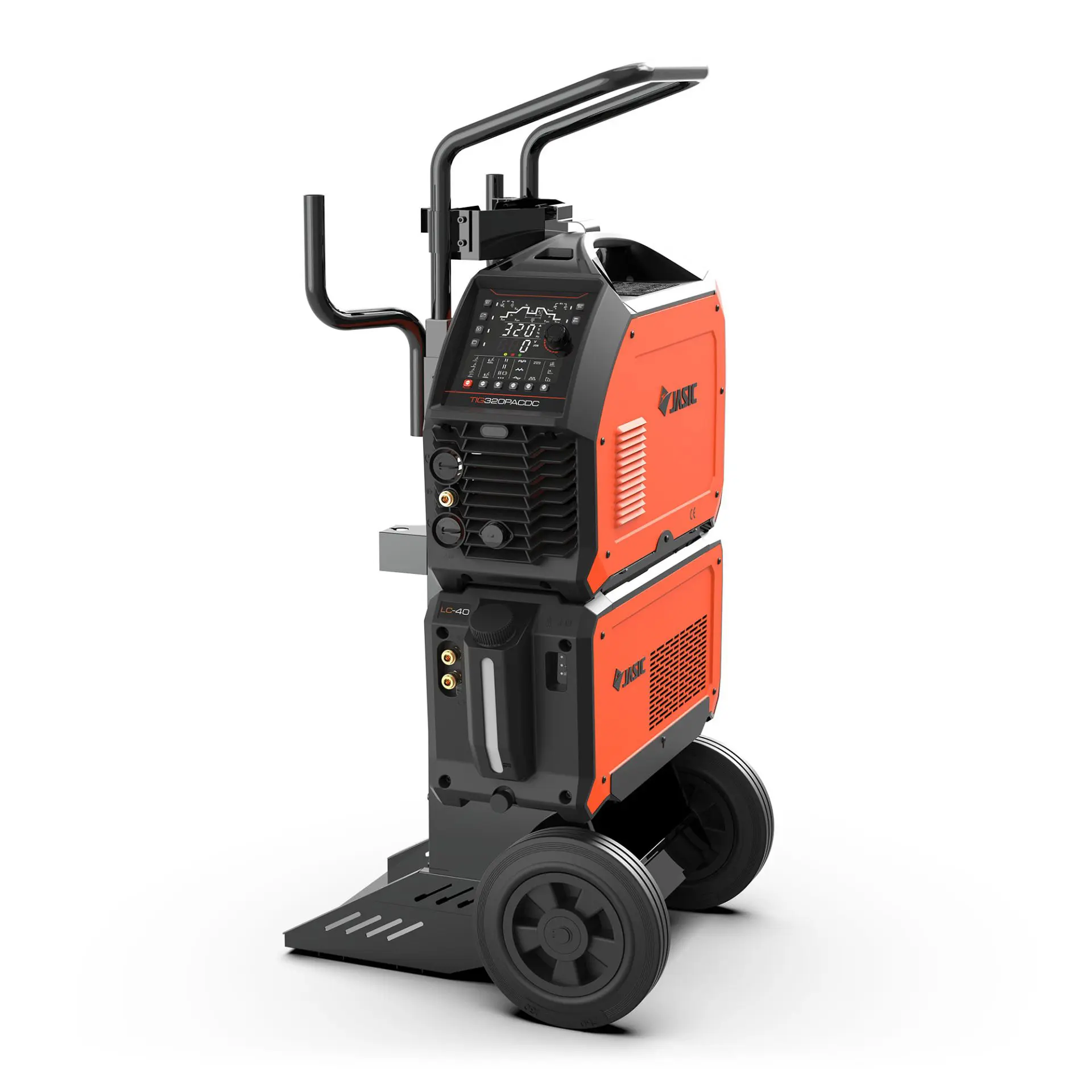 Jasic EVO TIG 320P AC/DC 400V – Professioneel TIG lasapparaat incl laswagen en slangenpakket (watergekoeld) 320A