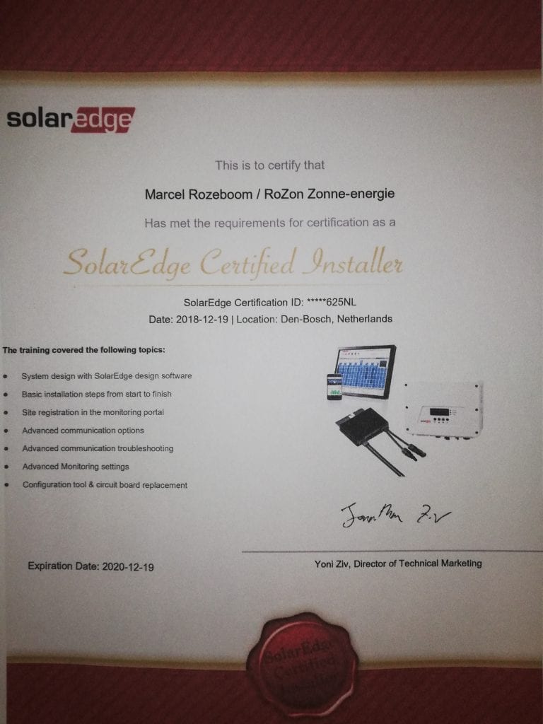 OVER ROZON ZONNE ENERGIE