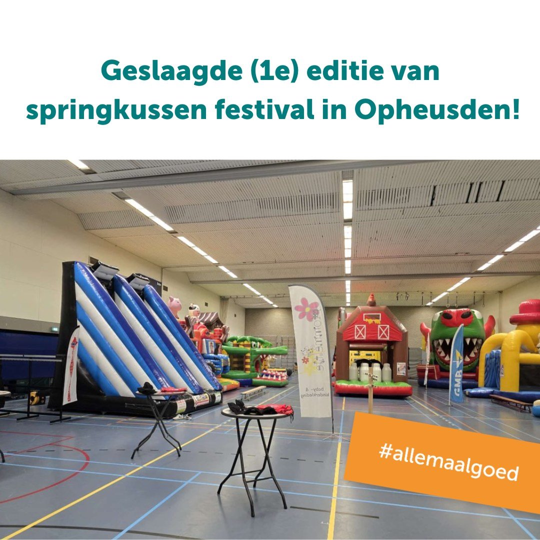 Succesvolle 1e editie Springkussen Festival in Opheusden!