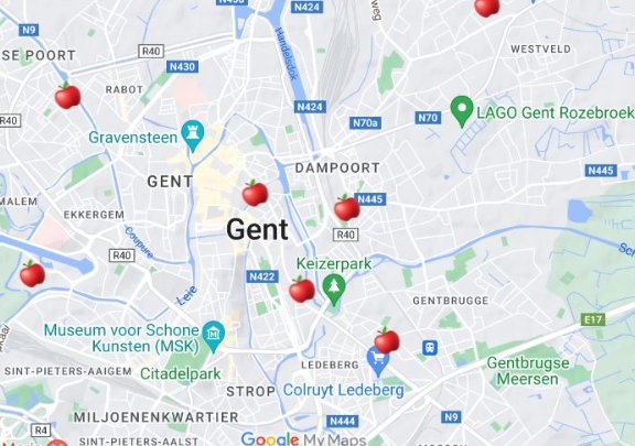 Hoeveel fruit hangt er in jouw straat?