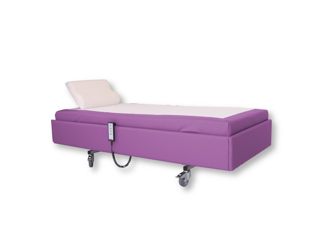 Ivanhoe Hooglaag bed 80 cm breed. Fraai boxspring hooglaagbed