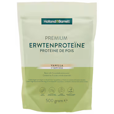Holland & Barrett Premium Erwtenproteïne Vanille – 500g