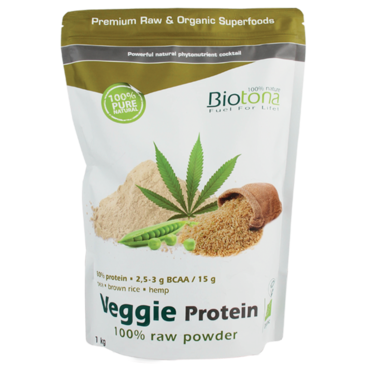 Biotona Raw Veggie Protein Poeder Bio - 1kg