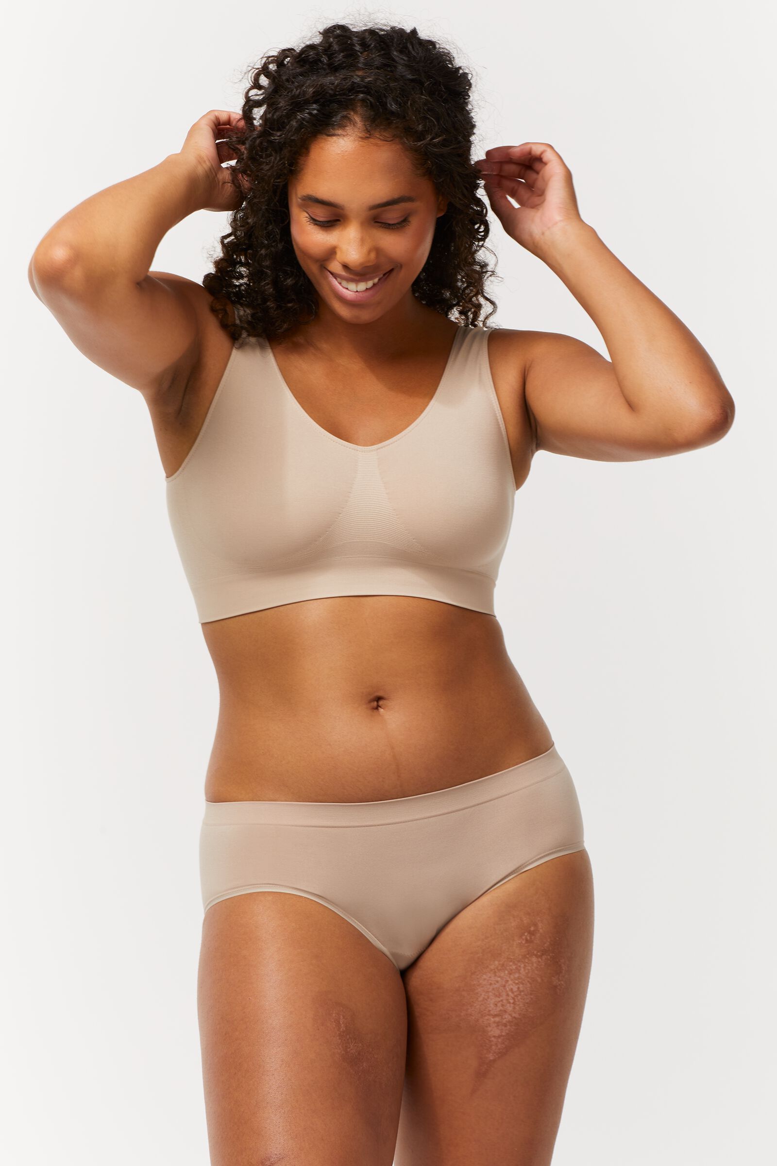 naadloze menstruatiehipster lichte absorptie beige