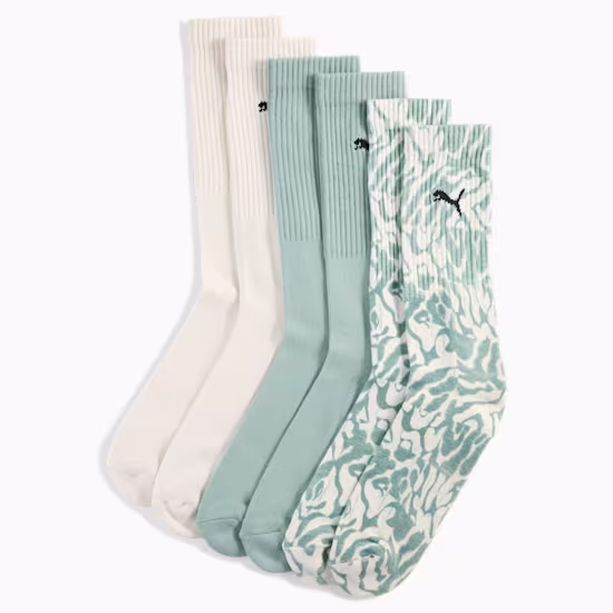 Bedrukte uniseks crewsokken (set van 3)