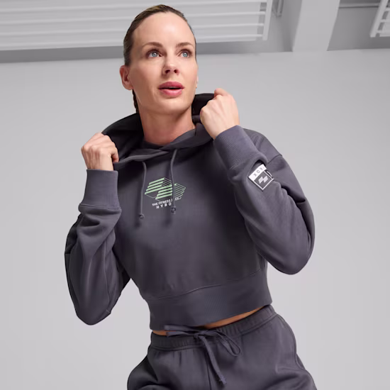 PUMA x HYROX korte hoodie voor dames